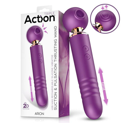 ACTION - ARION MASAJEADOR CON SUCCIÓN, THRUSTING Y PULSACIÓN