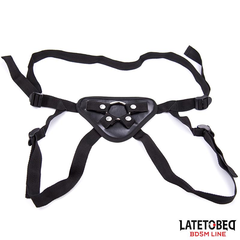 LATETOBED BDSM LINE - ARNÉS AJUSTABLE CON ARO METÁLICO