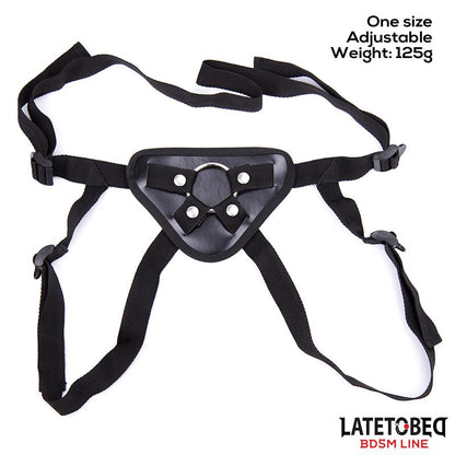 LATETOBED BDSM LINE - ARNÉS AJUSTABLE CON ARO METÁLICO