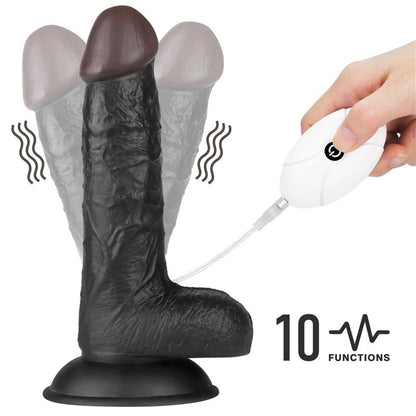 LOVETOY - ARNÉS AJUSTABLE CON DILDO 10 FUNCIONES 7.0