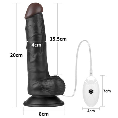 LOVETOY - ARNÉS AJUSTABLE CON DILDO 10 FUNCIONES 7.5