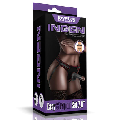 LOVETOY - ARNÉS AJUSTABLE CON DILDO 7.0