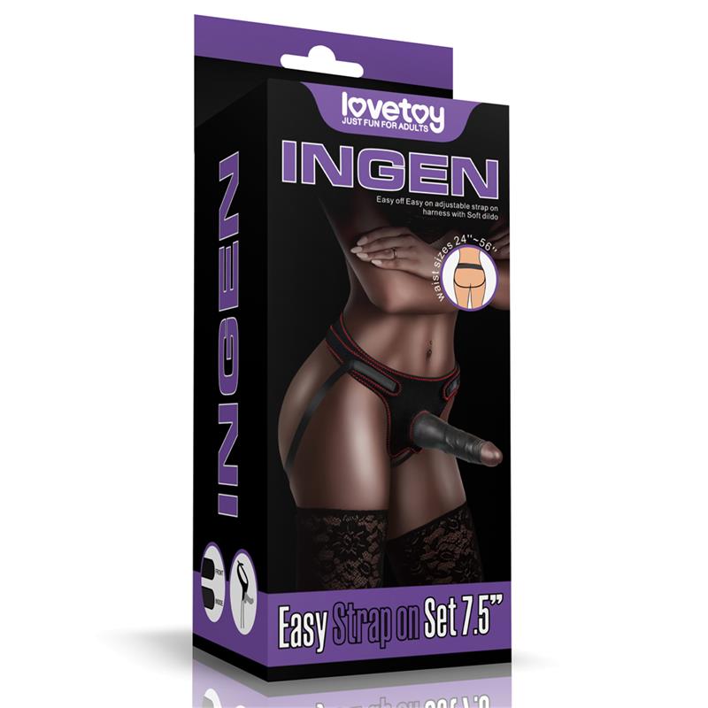LOVETOY - ARNÉS AJUSTABLE CON DILDO 7.5