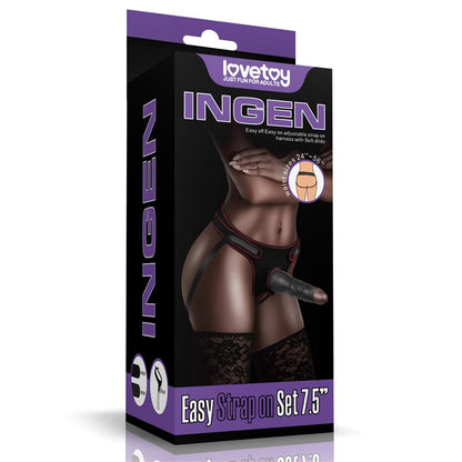 LOVETOY - ARNÉS AJUSTABLE CON DILDO 7.5
