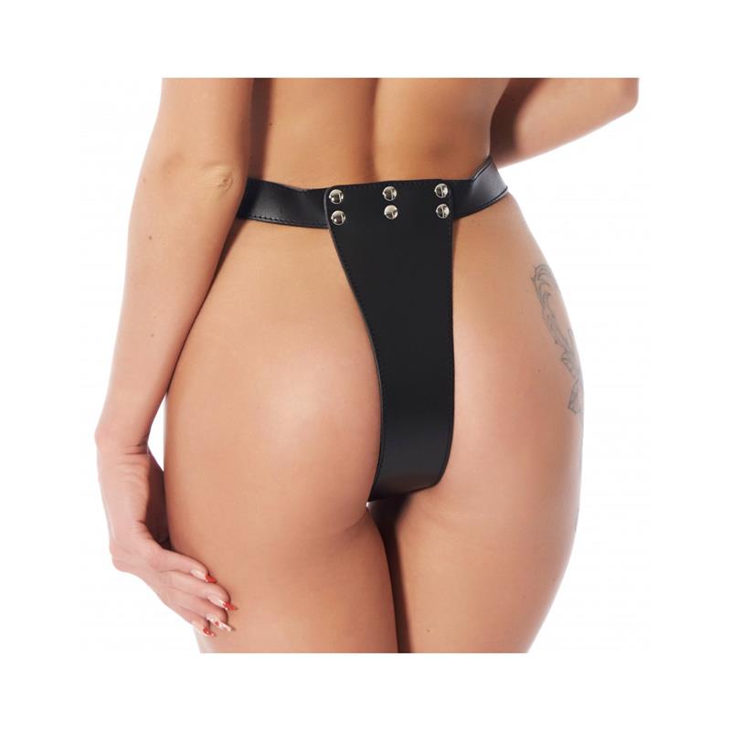 BONDAGE PLAY - ARNÉS AJUSTABLE CON DILDO INTERIOR Y EXTERIOR.
