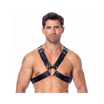 BONDAGE PLAY - ARNÉS AJUSTABLE DE CUERO CON HEBILLAS