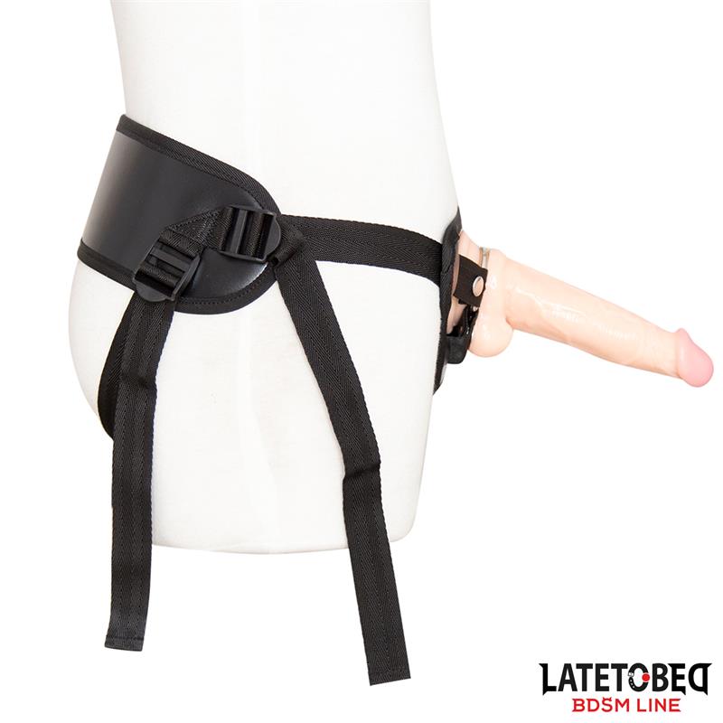 LATETOBED BDSM LINE - ARNÉS CON CINTURÓN ANCHO AJUSTABLE
