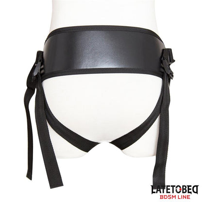 LATETOBED BDSM LINE - ARNÉS CON CINTURÓN ANCHO AJUSTABLE