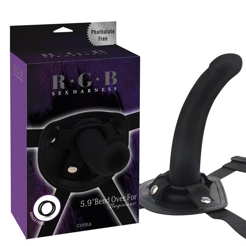 CHISA - ARNÉS CON DILDO BEND OVER PARA PRINCIPIANTES SILICONA