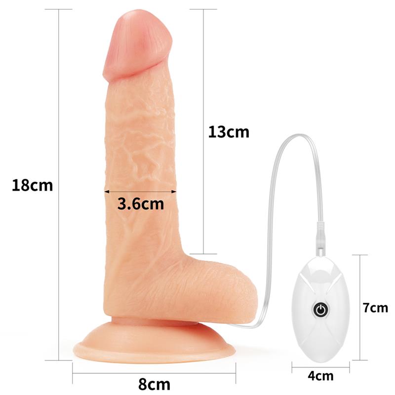 LOVETOY - ARNÉS CON DILDO CON VIBRACIÓN Y CONTROL REMOTO 7.0