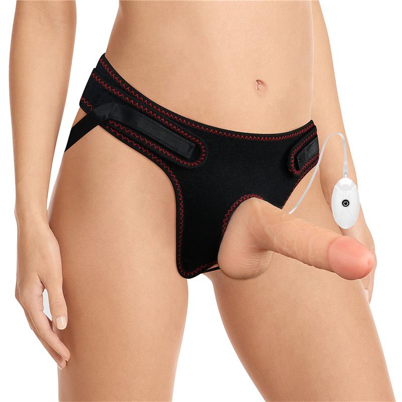 LOVETOY - ARNÉS CON DILDO CON VIBRACIÓN Y CONTROL REMOTO 7.0