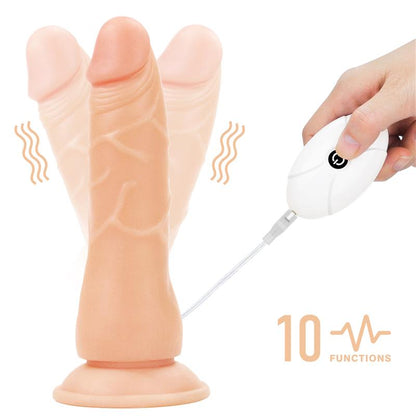 LOVETOY - ARNÉS CON DILDO CON VIBRACIÓN Y CONTROL REMOTO 7.5