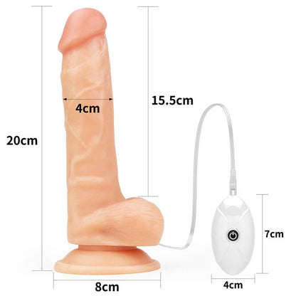 LOVETOY - ARNÉS CON DILDO CON VIBRACIÓN Y CONTROL REMOTO 7.5