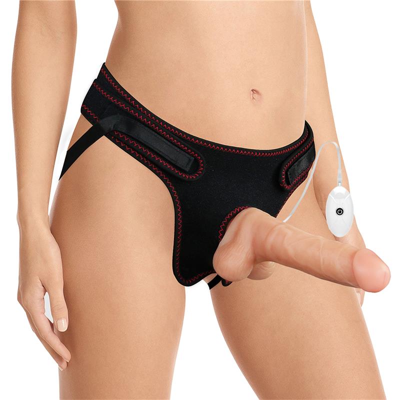 LOVETOY - ARNÉS CON DILDO CON VIBRACIÓN Y CONTROL REMOTO 7.5