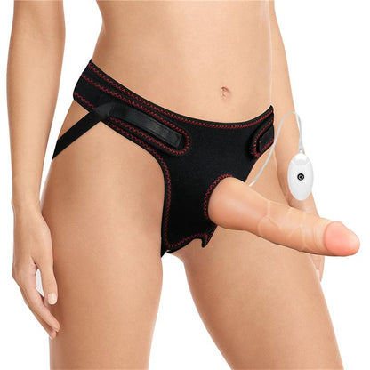 LOVETOY - ARNÉS CON DILDO CON VIBRACIÓN Y CONTROL REMOTO 7.5