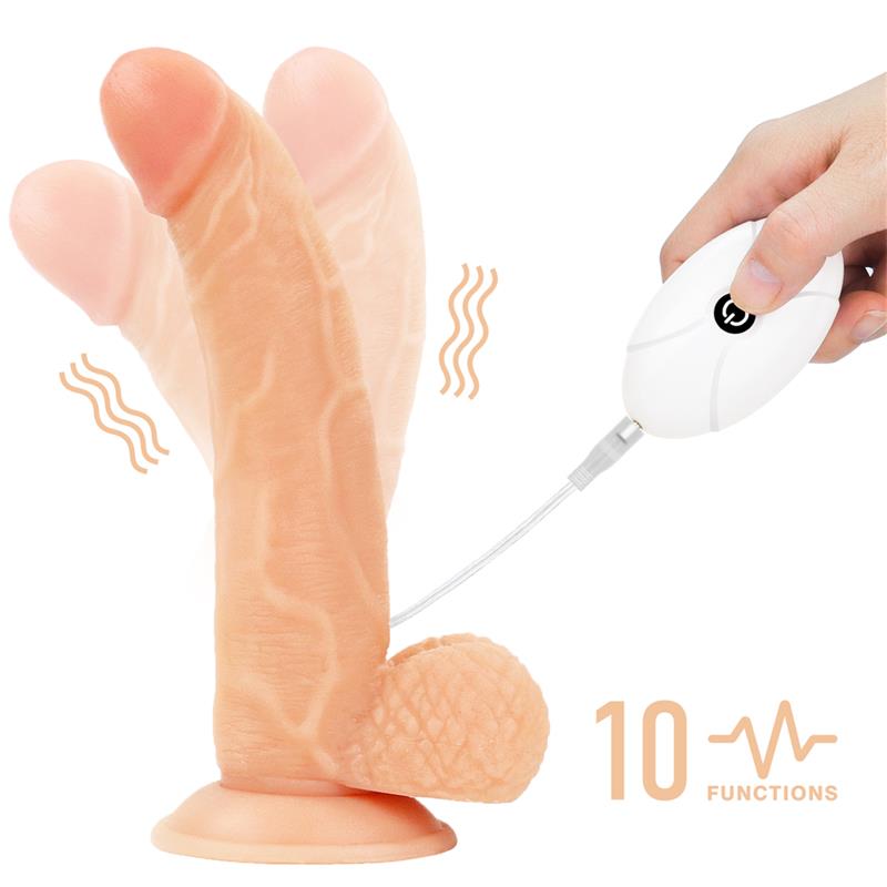 LOVETOY - ARNÉS CON DILDO CON VIBRACIÓN Y CONTROL REMOTO 8.5