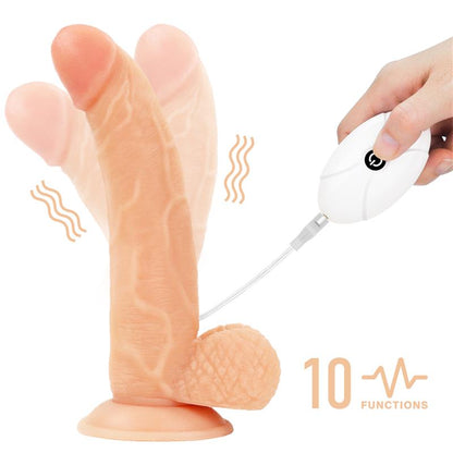 LOVETOY - ARNÉS CON DILDO CON VIBRACIÓN Y CONTROL REMOTO 8.5