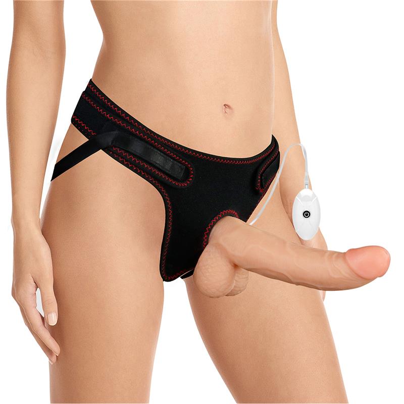 LOVETOY - ARNÉS CON DILDO CON VIBRACIÓN Y CONTROL REMOTO 8.5