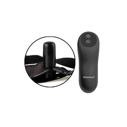 FETISH FANTASY SERIES - ARNÉS CON DILDO CON VIBRACIÓN Y CONTROL REMOTO PÚRPURA