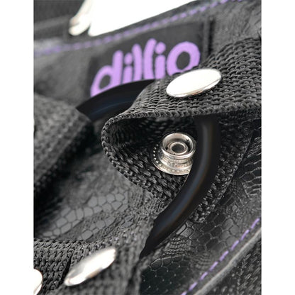 DILLIO - ARNÉS CON DILDO DE 16,5 CM PÚRPURA