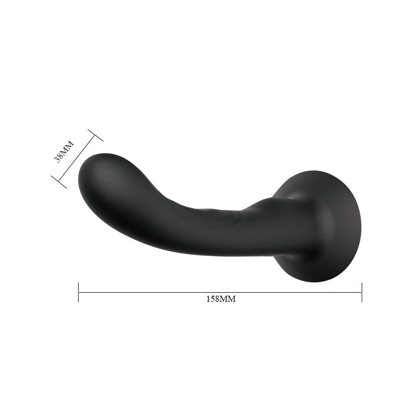 BAILE - ARNÉS CON DILDO DE SILICONA NEGRO