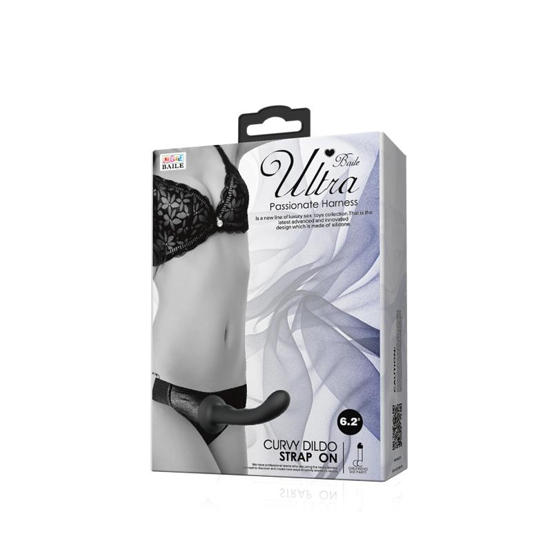 BAILE - ARNÉS CON DILDO DE SILICONA NEGRO