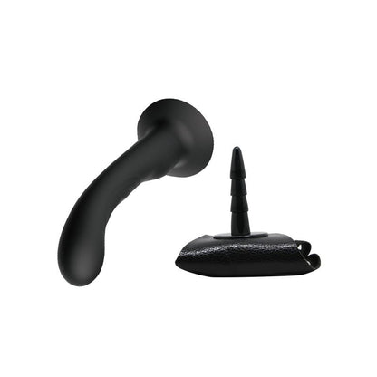 BAILE - ARNÉS CON DILDO DE SILICONA NEGRO
