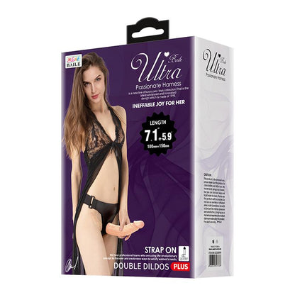 PRETTYLOVE - ARNÉS CON DILDO DOBLE 7.1 + 5.9