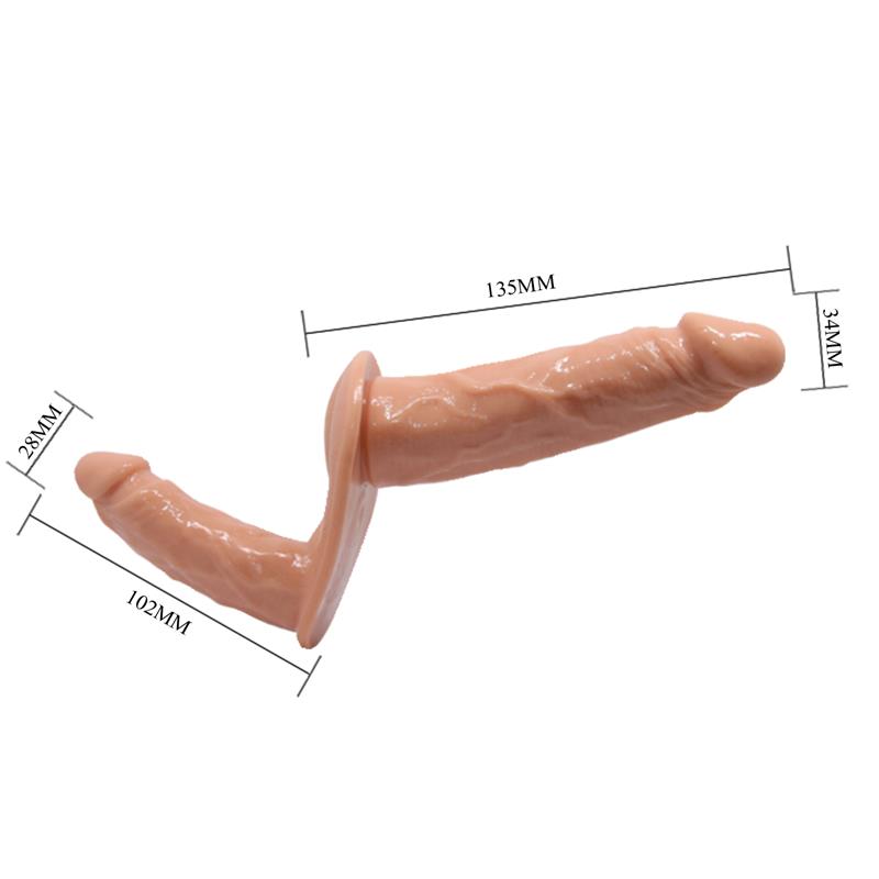 BAILE - ARNÉS CON DILDO DOBLE REALISTA