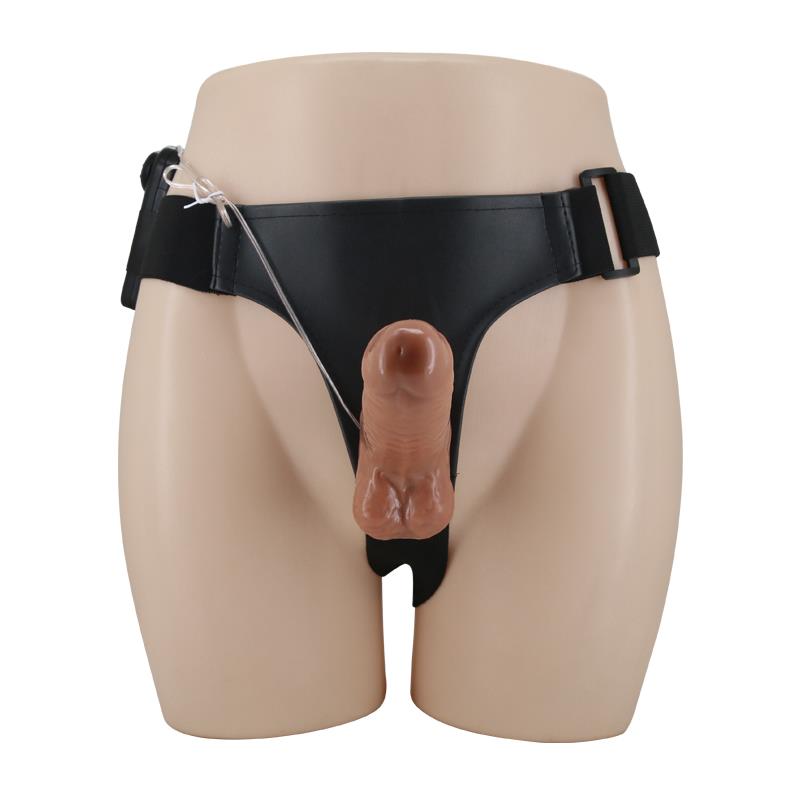 BAILE - ARNÉS CON DILDO DOBLE RETRACTIL CON VIBRACIÓN