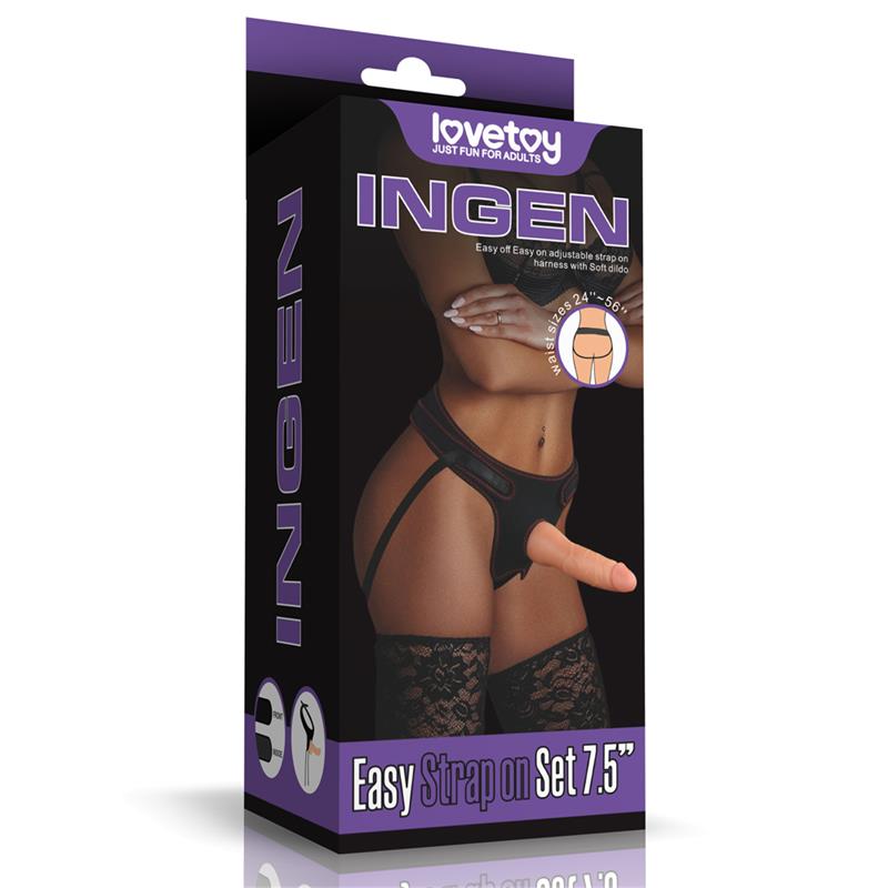 LOVETOY - ARNÉS CON DILDO EASY STRAPON 7.5