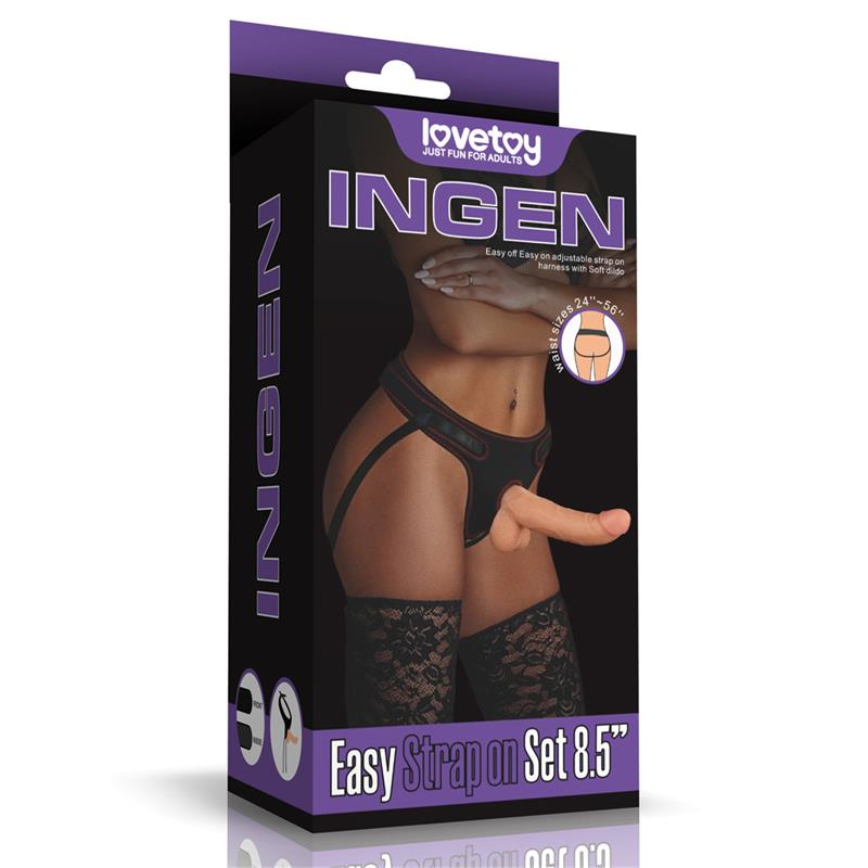 LOVETOY - ARNÉS CON DILDO EASY STRAPON 8.5