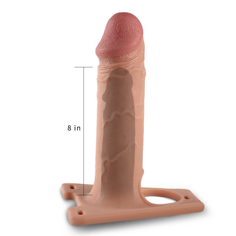 LOVETOY - ARNÉS CON DILDO HUECO AJUSTABLE 8.5
