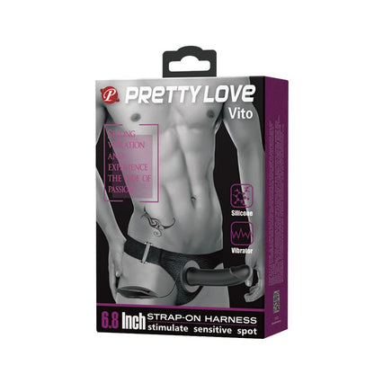 PRETTYLOVE - ARNÉS CON DILDO HUECO CON VIBRACIÓN VITO