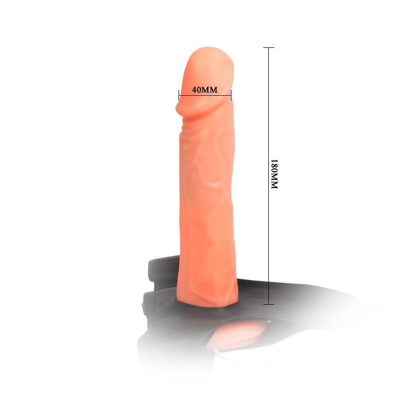 BAILE - ARNÉS CON DILDO HUECO JESSICA 18 CM