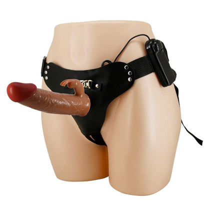 PRETTYLOVE - ARNÉS CON DILDO HUECO Y VIBRACIÓN 7.4 MAVION