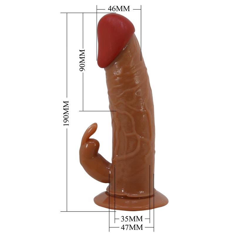 PRETTYLOVE - ARNÉS CON DILDO HUECO Y VIBRACIÓN 7.4 MAVION