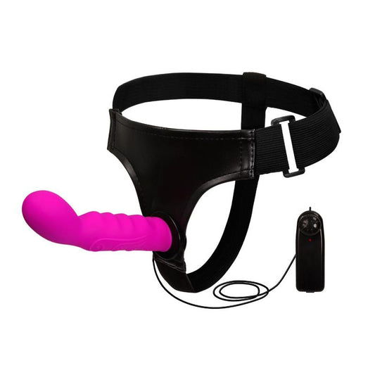 BAILE - ARNÉS CON DILDO PÚRPURA 15.5 CM