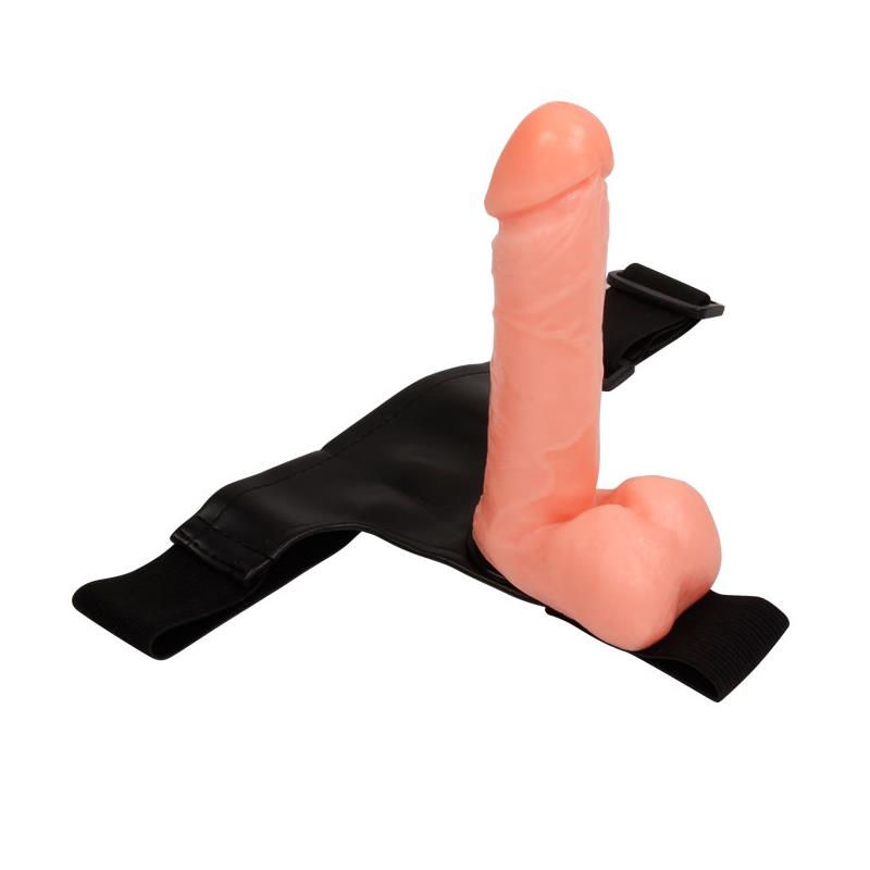 BAILE - ARNÉS CON DILDO Y TESTÍCULOS 17.5 CM