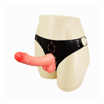 BAILE - ARNÉS CON DILDO Y TESTÍCULOS NATURAL 18,3 CM
