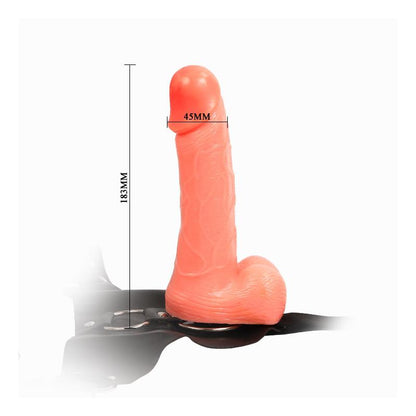 BAILE - ARNÉS CON DILDO Y TESTÍCULOS NATURAL 18,3 CM