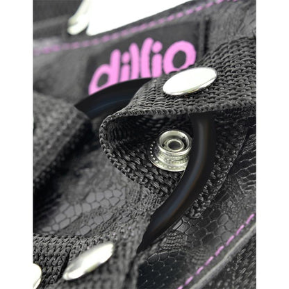 DILLIO - ARNÉS CON TIRANTES Y DILDO 16,5-6 CM ROSA