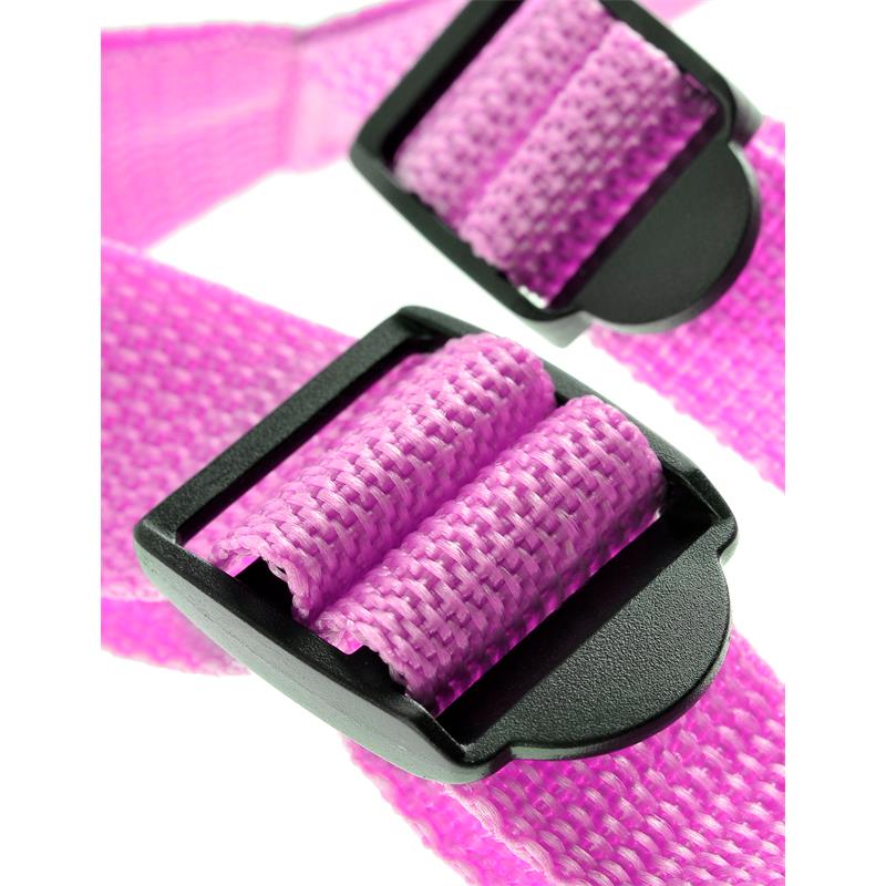 DILLIO - ARNÉS CON TIRANTES Y DILDO 19 CM-7 ROSA