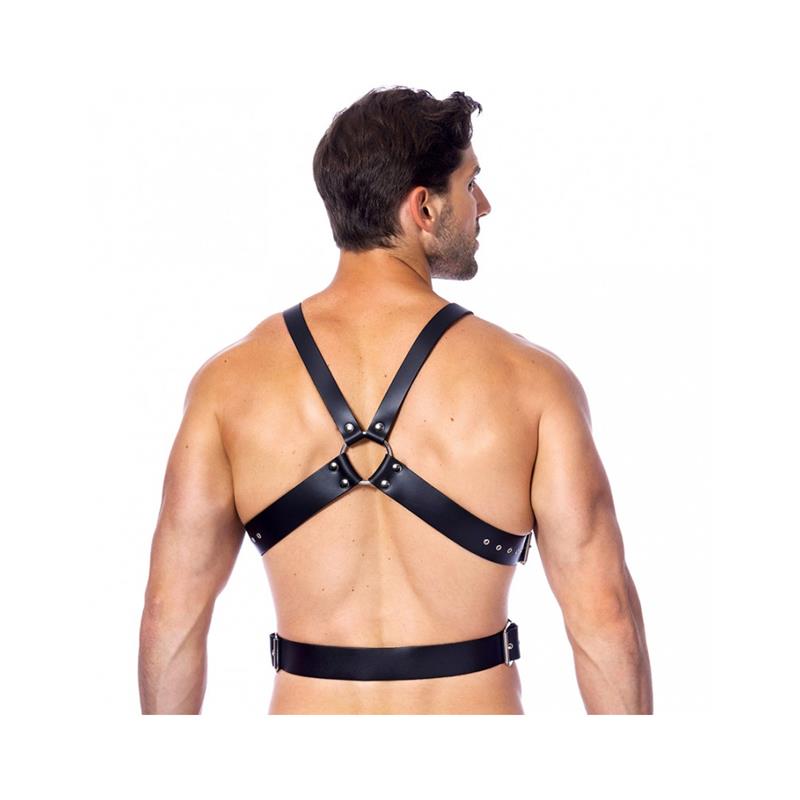 BONDAGE PLAY - ARNÉS DE CUERO AJUSTABLE