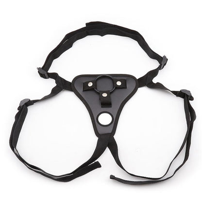 LATETOBED BDSM LINE - ARNÉS DE NEOPRENO CON ARO DE SILICONA AJUSTABLE