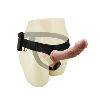 BAILE - ARNÉS DILDO DOBLE CON VIBRACIÓN NATURAL