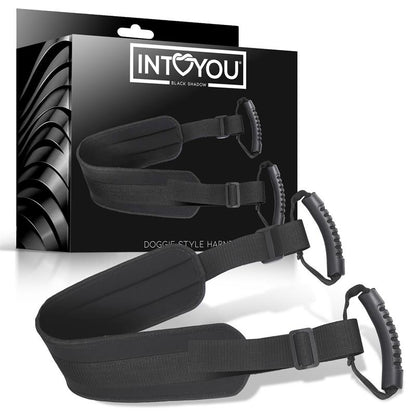 INTOYOU BLACK SHADOW - ARNÉS DOGGIE STYLE CUERO VEGANO