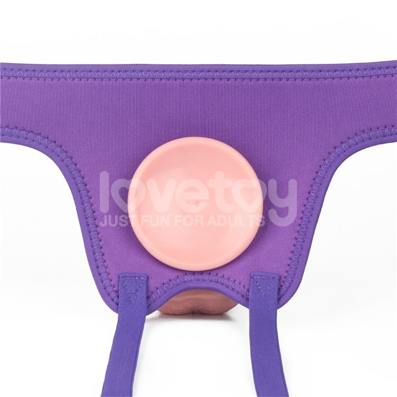 LOVETOY - ARNÉS EASY STRAP ON HARNESS POLKA DOTS PÚRPURA