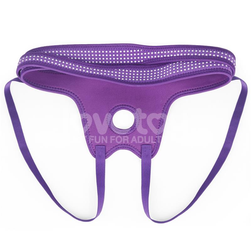 LOVETOY - ARNÉS EASY STRAP ON HARNESS POLKA DOTS PÚRPURA