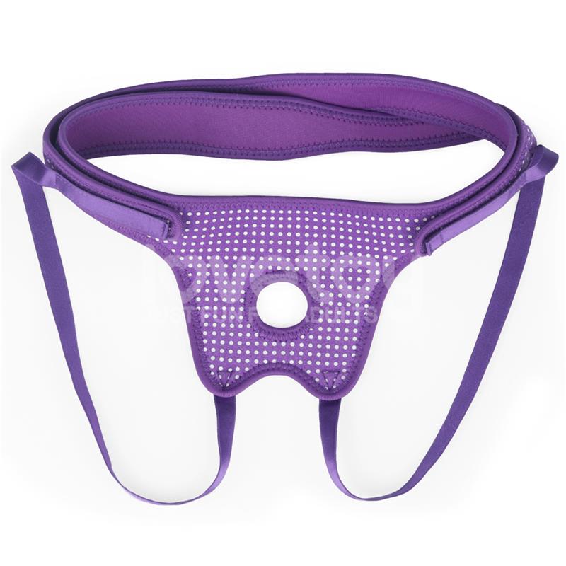 LOVETOY - ARNÉS EASY STRAP ON HARNESS POLKA DOTS PÚRPURA